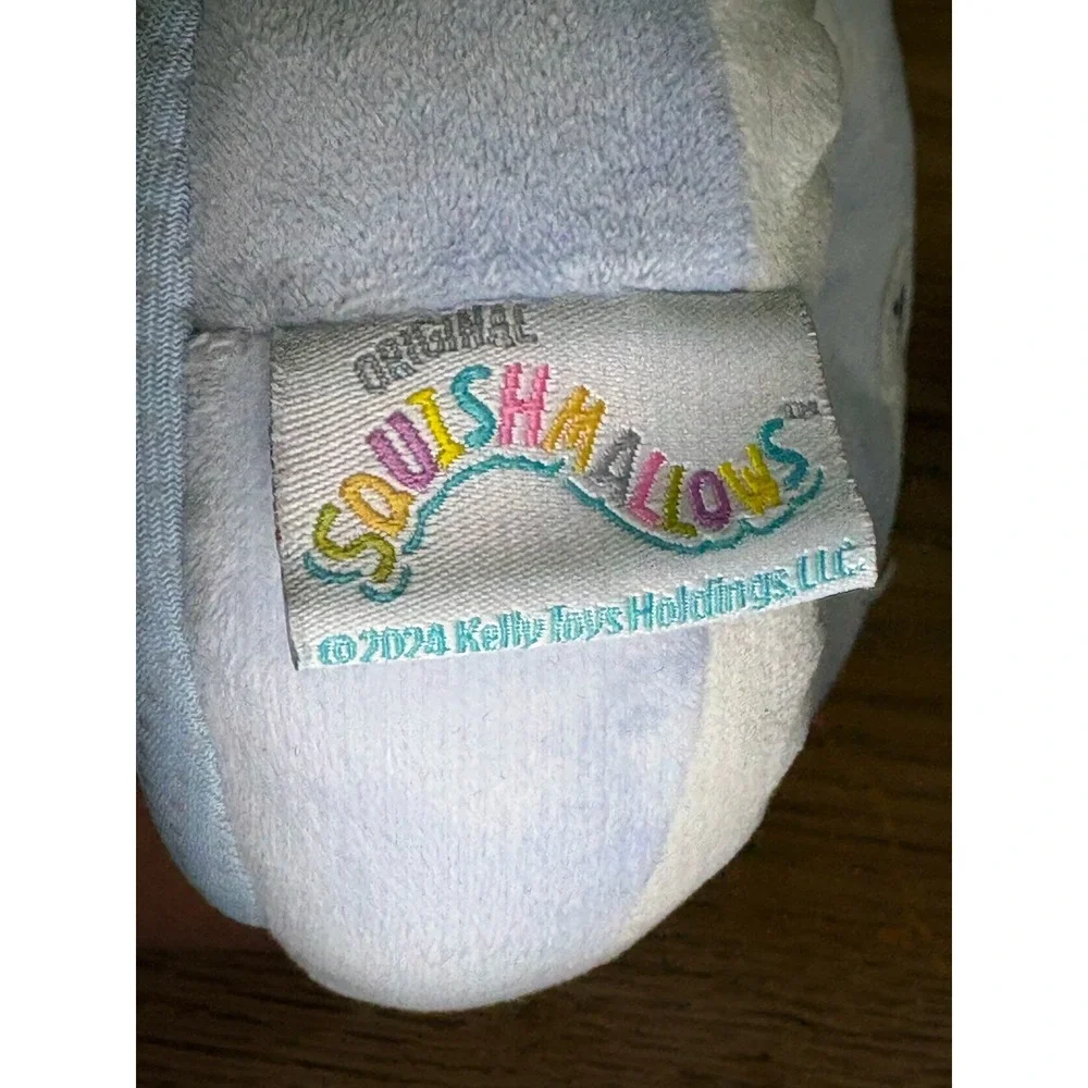 Squishmallows Kids‎ Slippers Blue White Fox Cloud Animal Size 13/1